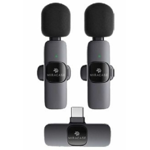 זוג מיקרופונים אלחוטיים לחיבור טייפ-סי - דגם Mwmc550 מבית Miracase