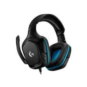 אוזניות גיימינג Logitech G432 7.1 עם מיקרופון בצבע שחור