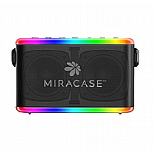 רמקול בלוטוס סופר עוצמתי 60W עם זוג מיקרופונים אלחוטיים כל אחד - דגם mbts880 חברת Miracase (בצבע שחור)