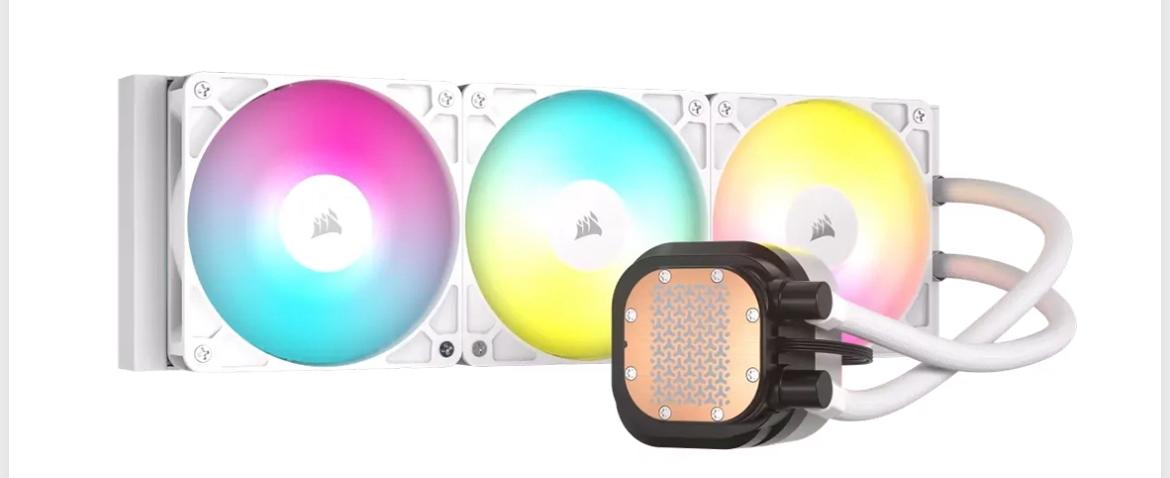קירור נוזלי למעבד Corsair NAUTILUS 360 RS ARGB – לבן