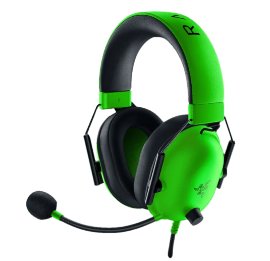 אוזניות גיימינג Razer BlackShark V2 X- צבע ירוק
