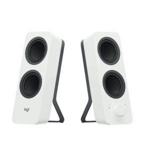 רמקולי סטריאו בלוטוס Z207 למחשב מבית Logitech לבן