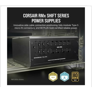 ספק כוח מודולרי 850 וואט -CORSAIR RM850x SHIFT 80 PLUS Gold