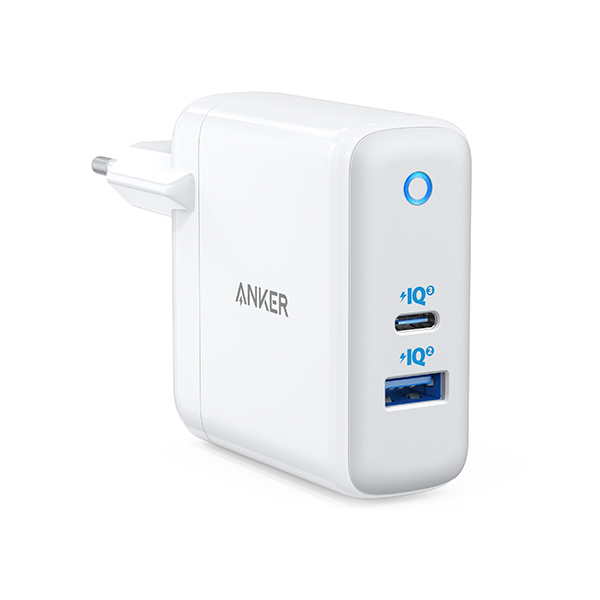 מטען קיר 2 יציאות 60W דגם Anker PowerPort 60W Two Ports A2322