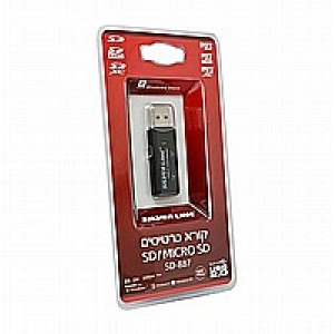קורא כרטיסי SD / Micro SD - דגם SD-887 חברת Silver Line