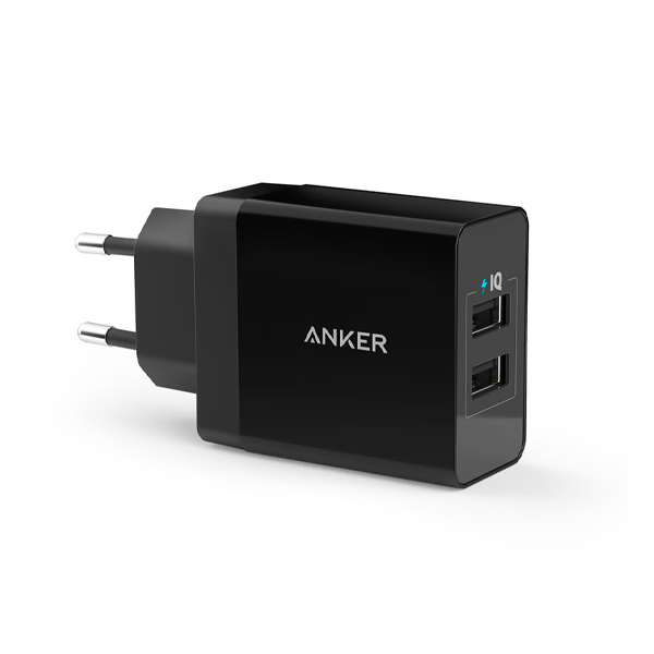 מטען קיר Anker PowerPort USB 2 24W