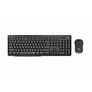 סט עכבר ומקלדת אלחוטיים דגם Logitech MK295 SILENT בצבע לבן / אפור (עברית-אנגלית) יבואן רשמי
