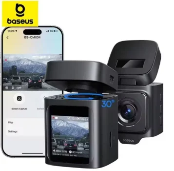 מצלמת רכב Baseus PrimeTrip VD1 3K עם GPS מובנה